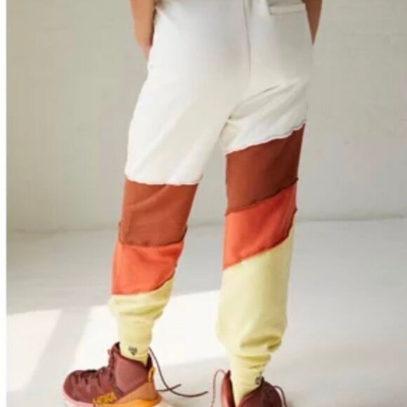 Free People Movement All Or Nothing Rust Yellow Sweatpants Joggers Size S - Picture 5 of 8